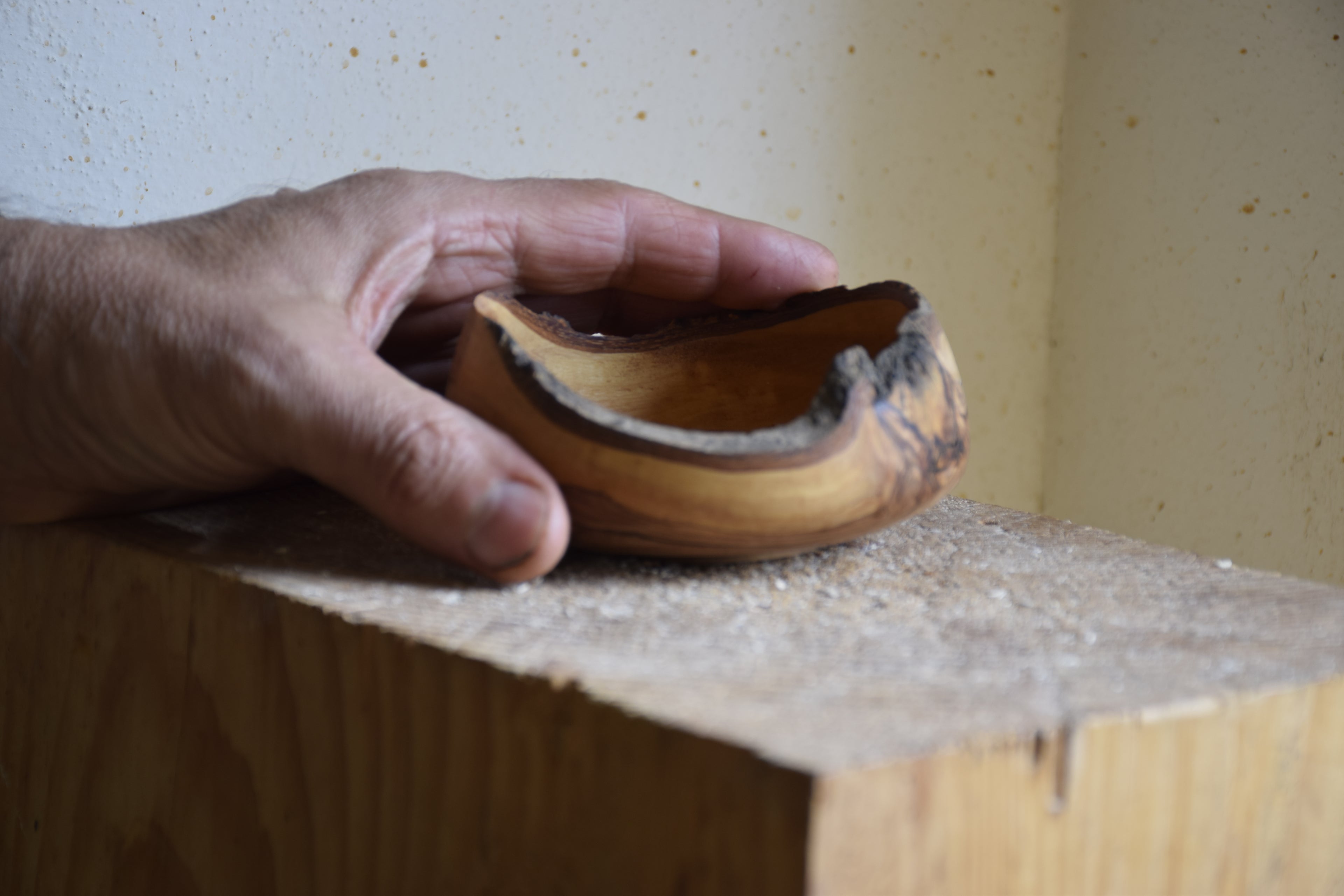 Olive wood bowl