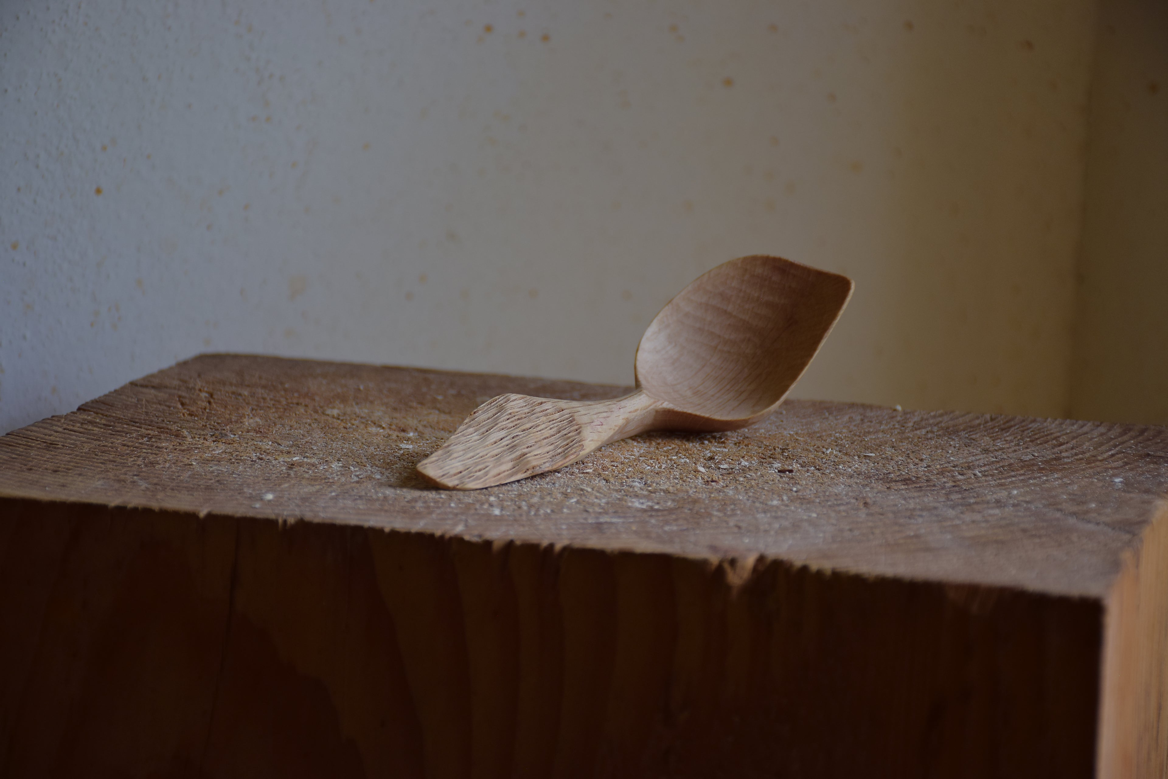 Oak wooden spoon