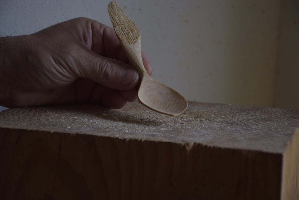 Oak wooden spoon